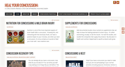 Desktop Screenshot of healyourconcussion.com